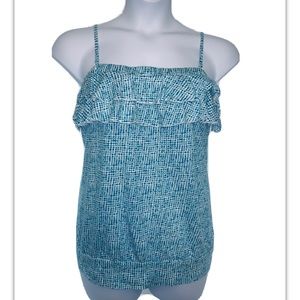 Lane Bryant Tank Top Sleeveless Ruffles 18 20